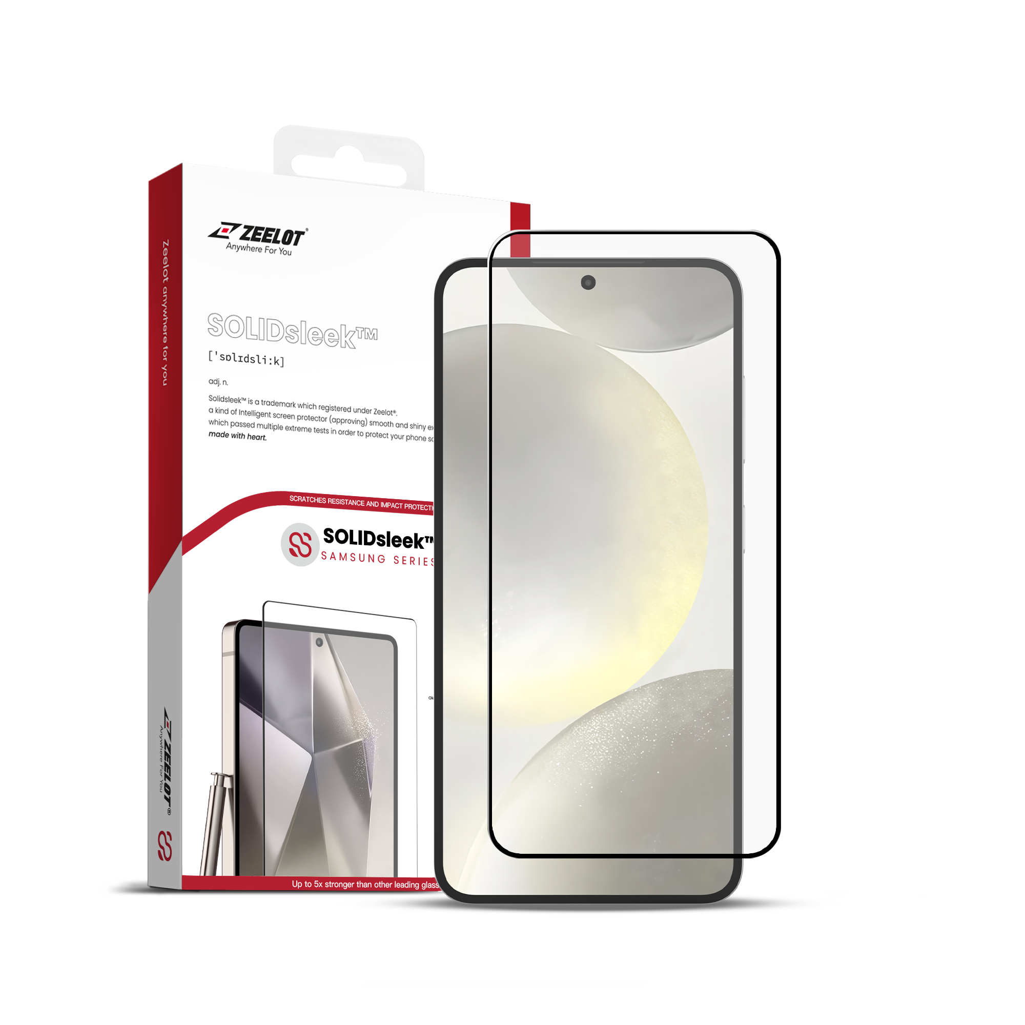 Dán cường lực Samsung Galaxy S25 Plus Zeelot Solidsleek Full cao cấp